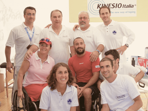 Fisios equipe e pazienti